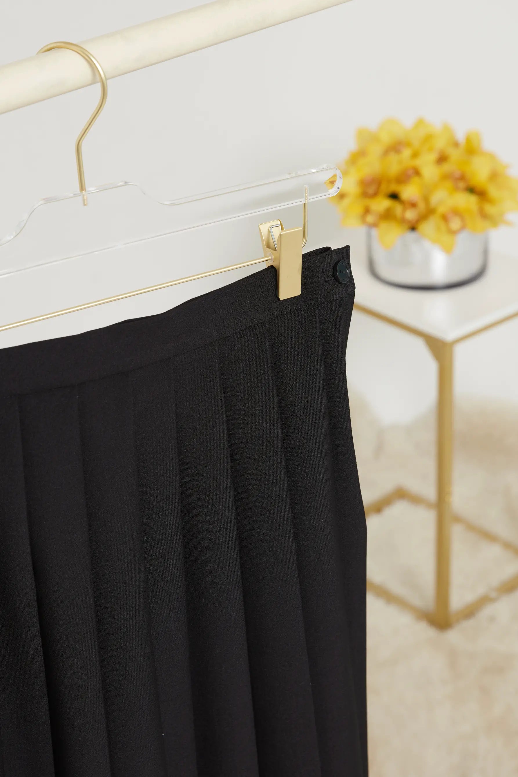 Tal Mid Length Box Pleated Skirt
