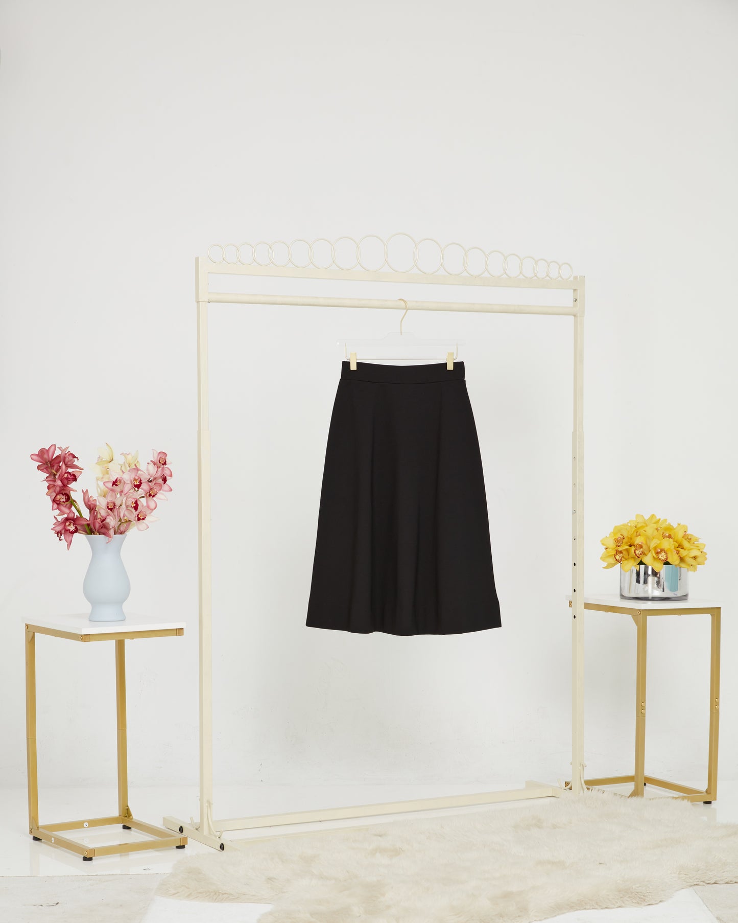 Wear & Flair Classic Heavyweight Stretchy A-Line Skirt