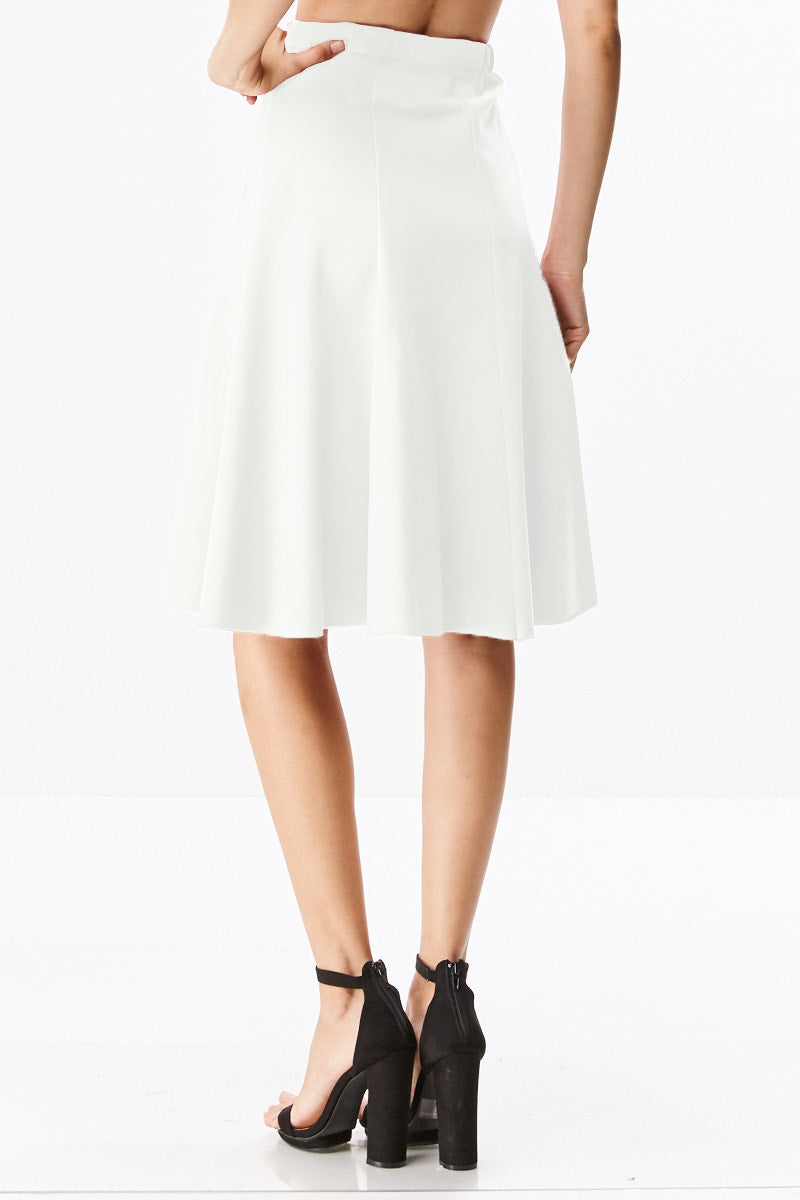 Seven Panel A-Line Below The Knee Midi Skirt - CHI-CHI NYC