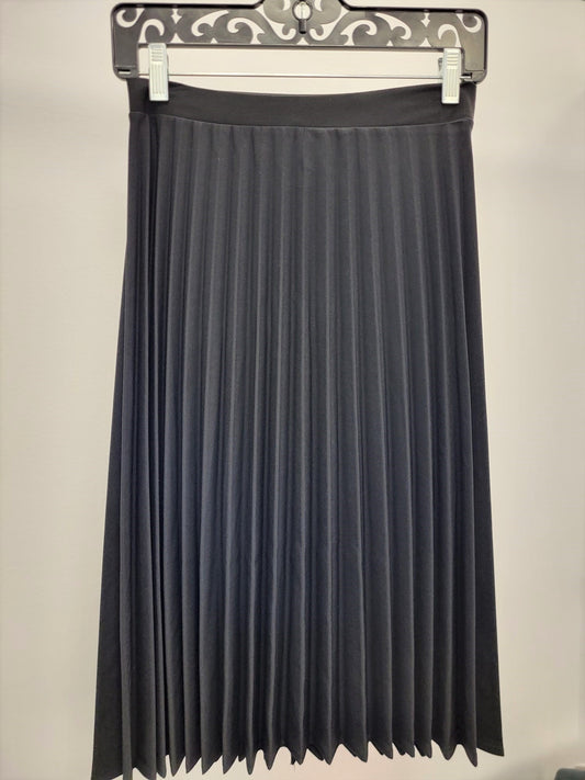 Pleated knee length skirt