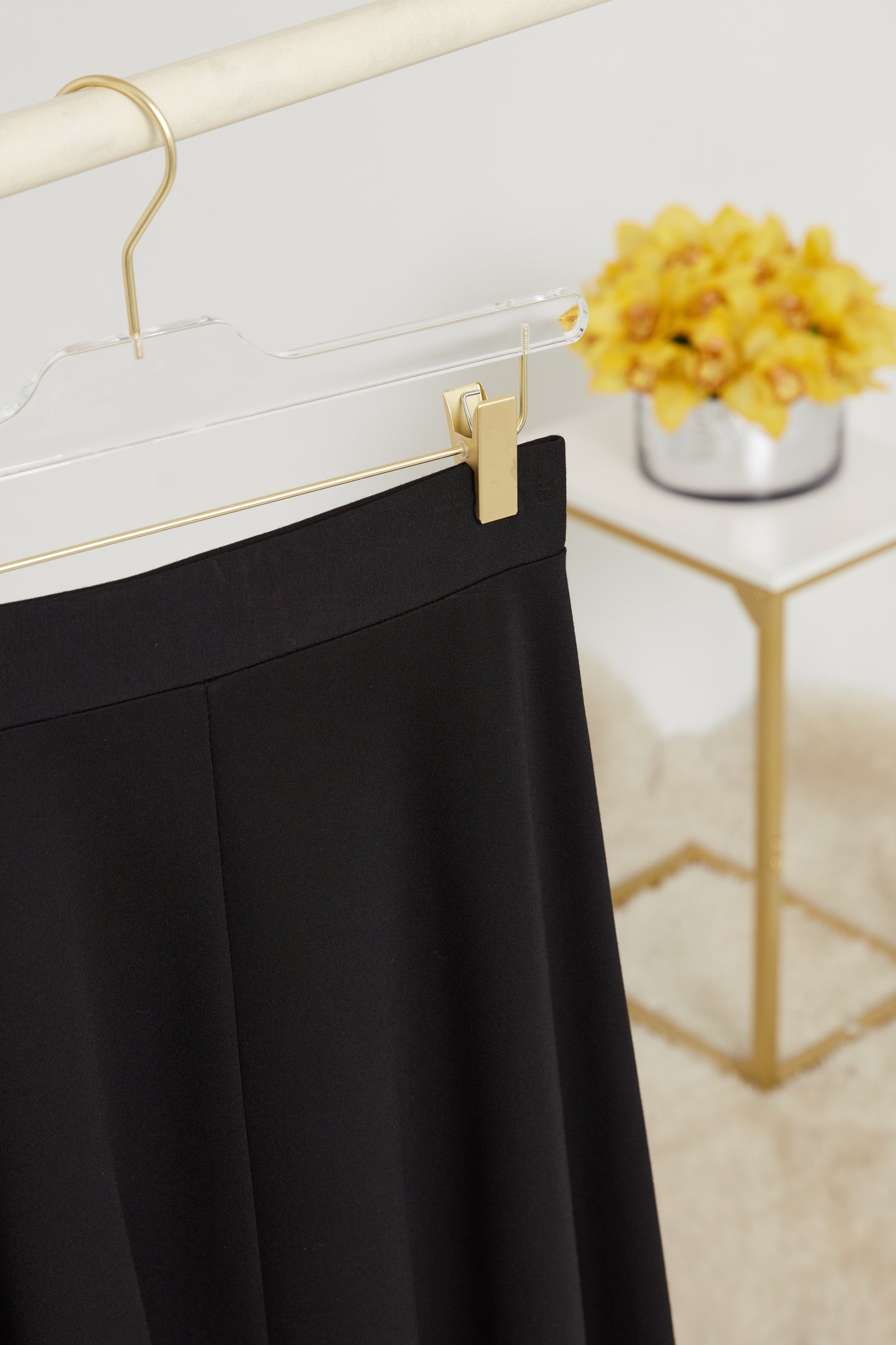 Classic Black Mid Length skirt