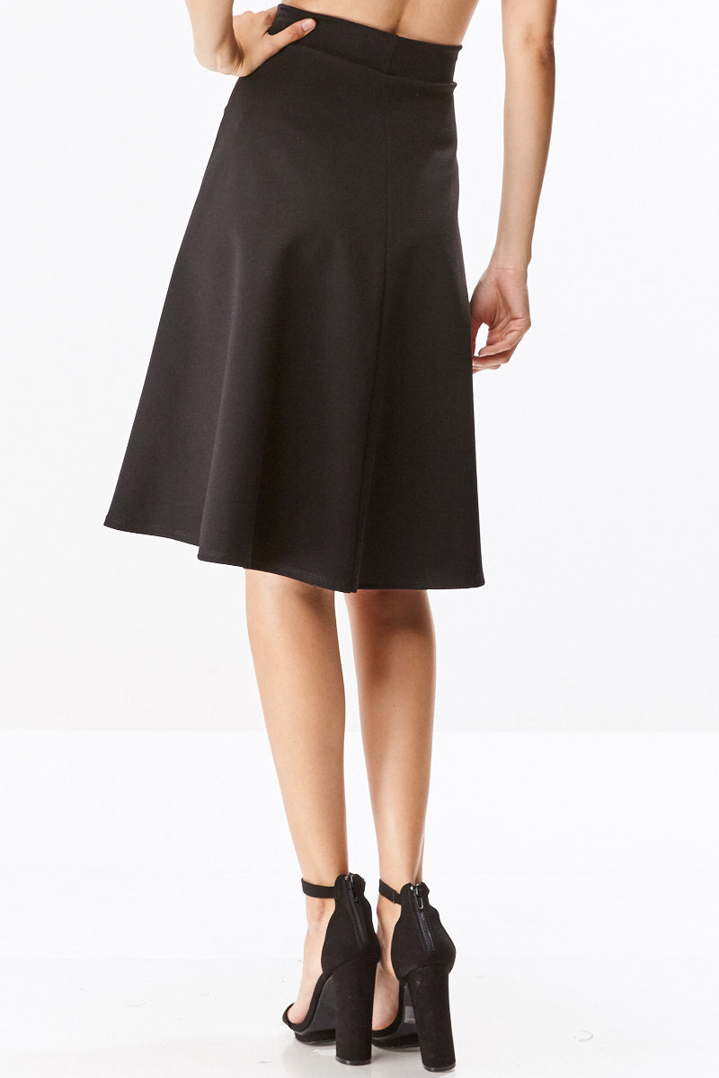 Cheap black outlet a line skirt