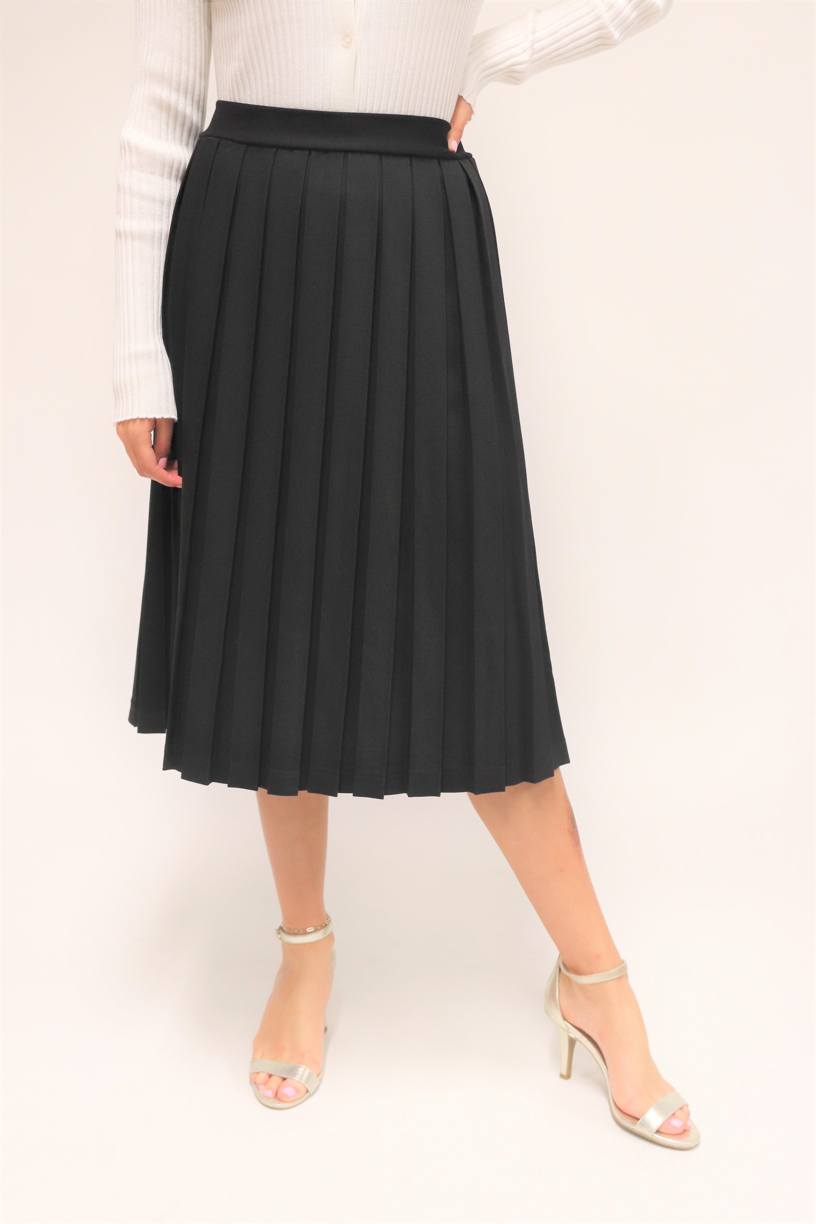 Pleated skirts knee length 4 clearance inch