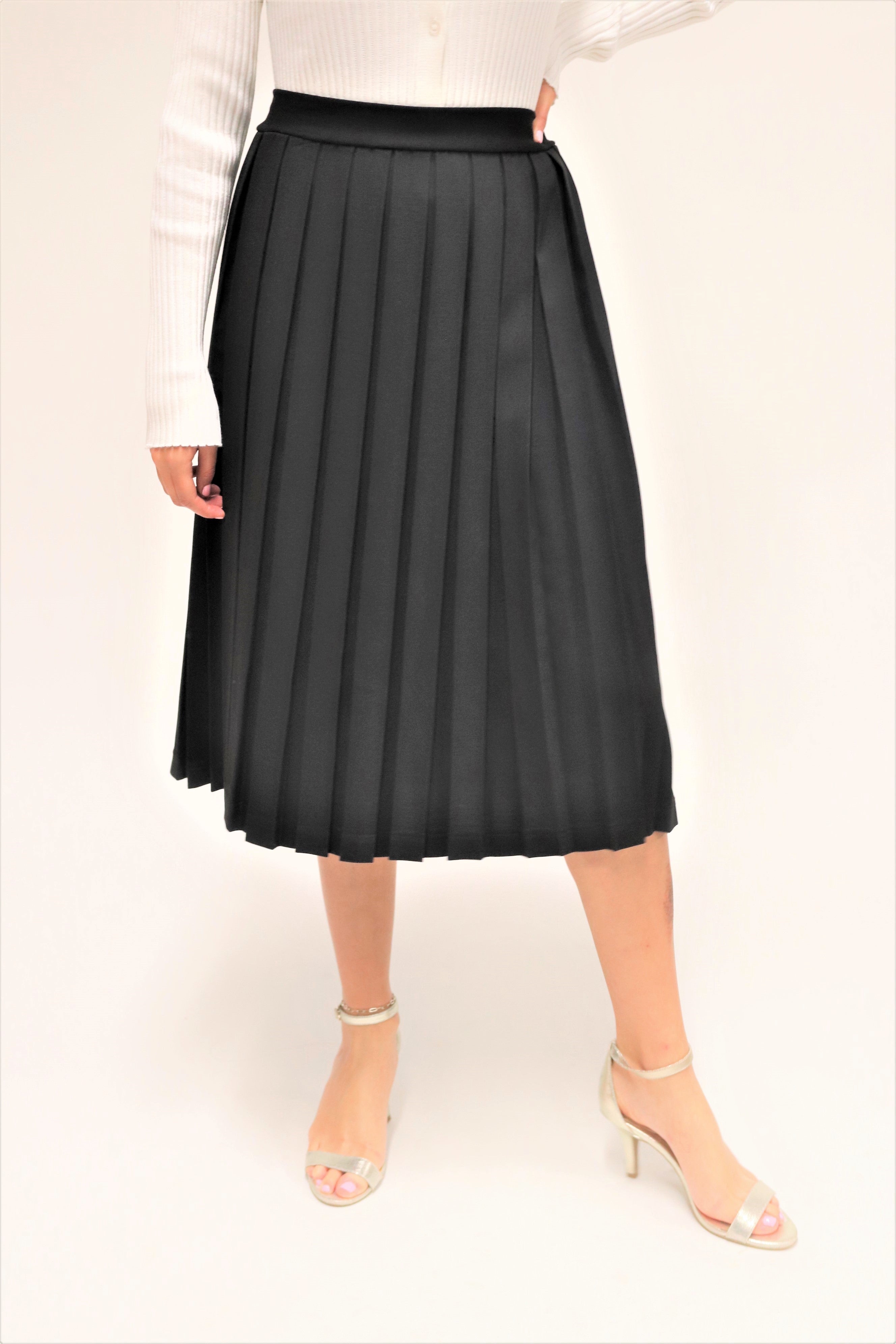 Black box hotsell pleated midi skirt