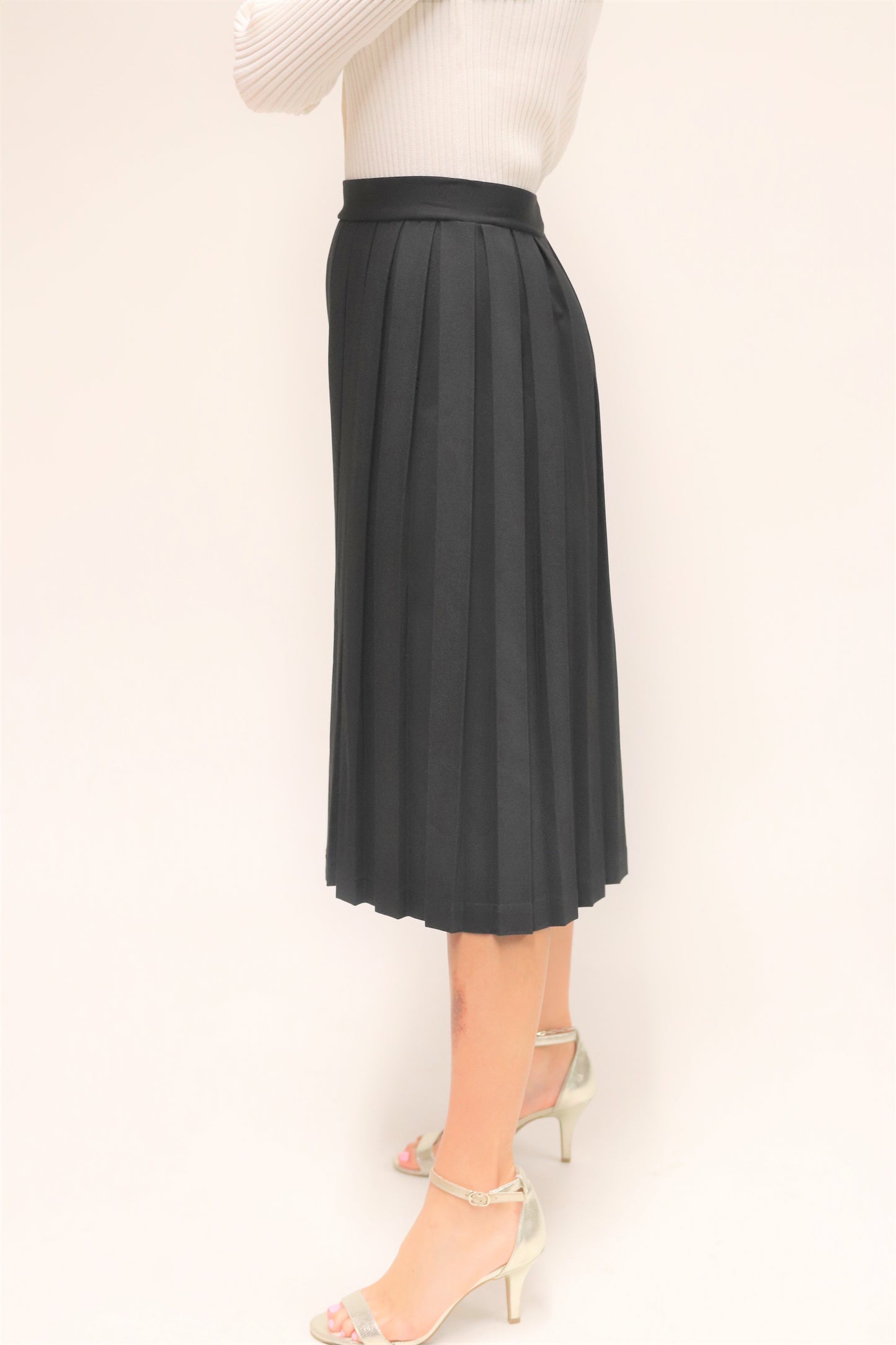 Tal Mid Length Box Pleated Skirt